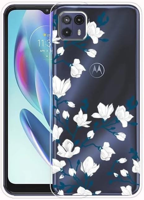 ETUI MOTOROLA MOTO G50 5G PRZEZROCZYSTE SILIKONOWE BIAŁE KWIATY ETUI MOTOROLA MOTO G50 5G PRZEZROCZYSTE SILIKONOWE BIAŁE KWIATY