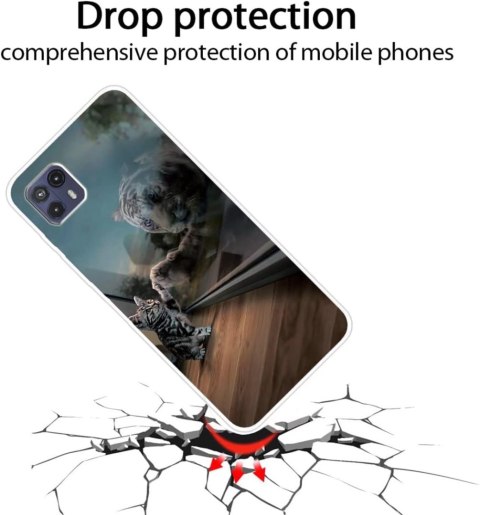 ETUI MOTOROLA MOTO G50 5G WIELOKOLOROWE PLECKI MAŁY KOT + SZKŁO HARTOWANE ETUI MOTOROLA MOTO G50 5G WIELOKOLOROWE PLECKI MAŁY KOT + SZKŁO HARTOWANE