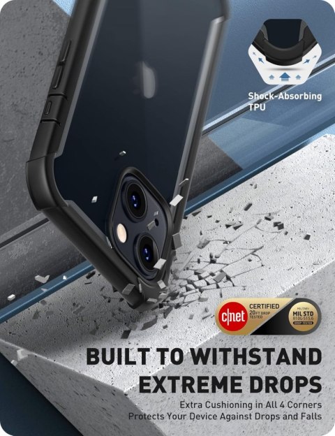 ETUI POKROWIEC DO APPLE IPHONE 14 PLUS BEZBARWNE PLECKI CZARNA RAMKA BUMPER ETUI POKROWIEC DO APPLE IPHONE 14 PLUS BEZBARWNE PLECKI CZARNA RAMKA BUMPER