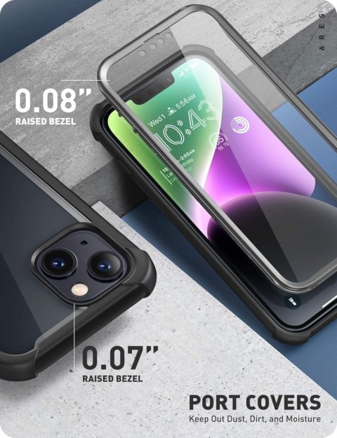 ETUI POKROWIEC DO APPLE IPHONE 14 PLUS BEZBARWNE PLECKI CZARNA RAMKA BUMPER ETUI POKROWIEC DO APPLE IPHONE 14 PLUS BEZBARWNE PLECKI CZARNA RAMKA BUMPER