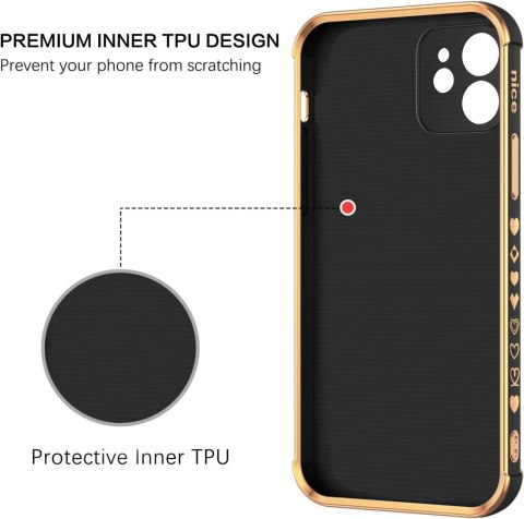 ETUI POKROWIEC DO APPLE IPHONE XR CZARNE ZŁOTE SOLIDNE WYTRZYMAŁE PLECKI ETUI POKROWIEC DO APPLE IPHONE XR CZARNE ZŁOTE SOLIDNE WYTRZYMAŁE PLECKI