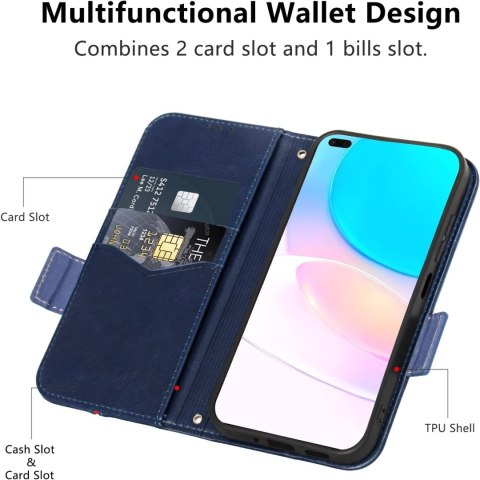ETUI POKROWIEC DO HUAWEI HONOR 50 LITE CASE NIEBIESKI ZAMYKANY Z KLAPKĄ ETUI POKROWIEC DO HUAWEI HONOR 50 LITE CASE NIEBIESKI ZAMYKANY Z KLAPKĄ