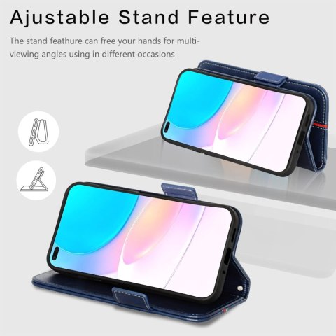 ETUI POKROWIEC DO HUAWEI HONOR 50 LITE CASE NIEBIESKI ZAMYKANY Z KLAPKĄ ETUI POKROWIEC DO HUAWEI HONOR 50 LITE CASE NIEBIESKI ZAMYKANY Z KLAPKĄ