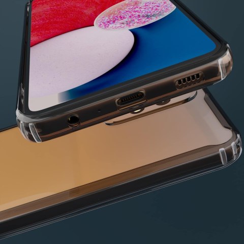 ETUI POKROWIEC SAMSUNG GALAXY A13 4G CZARNA RAMKA BEZBARWNE PLECKI M-A135 ETUI POKROWIEC SAMSUNG GALAXY A13 4G CZARNA RAMKA BEZBARWNE PLECKI M-A135