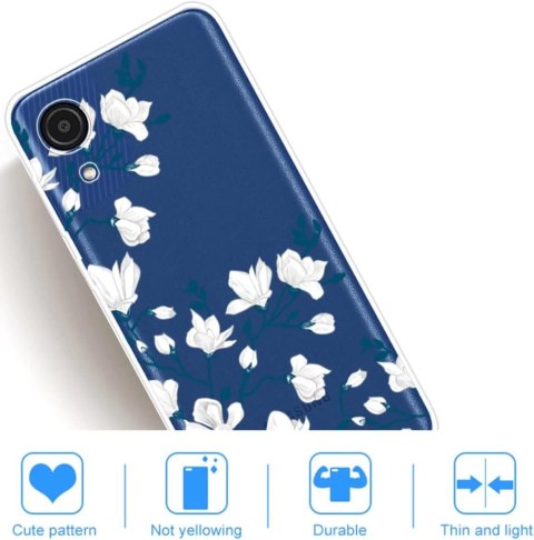 ETUI SAMSUNG GALAXY A03s CASE BEZBARWNY SILIKONOWY BIAŁE KWIATY +SZKŁO ETUI SAMSUNG GALAXY A03s CASE BEZBARWNY SILIKONOWY BIAŁE KWIATY +SZKŁO