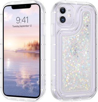 ETUI SILIKONOWE APPLE IPHONE 12 6.1" CASE BROKATOWY ŚWIECĄCY W CIEMNOŚCI