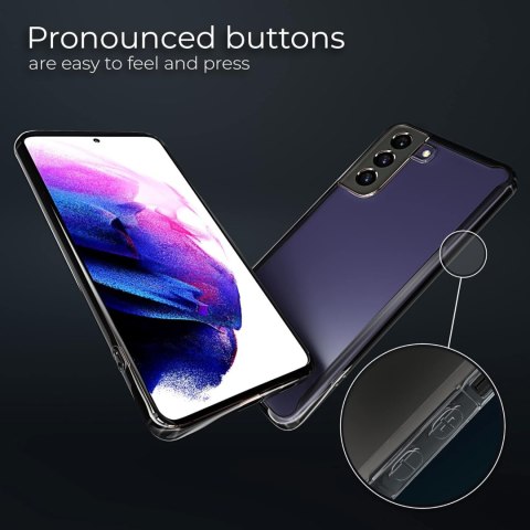ETUI WZMOCNIONE SAMSUNG GALAXY S21 5G 6.20" CASE SILIKONOWY CZARNA RAMKA