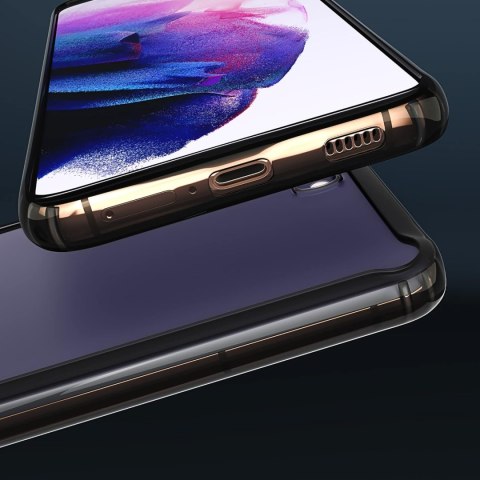 ETUI WZMOCNIONE SAMSUNG GALAXY S21 5G 6.20" CASE SILIKONOWY CZARNA RAMKA