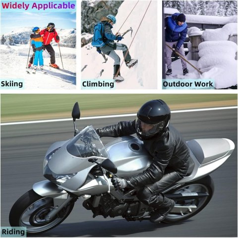 RĘKAWICE MOTOCYKLOWE PODGRZEWANE SKÓRZANE DOTYKOWE CZARNE S BARCHI RĘKAWICE MOTOCYKLOWE PODGRZEWANE SKÓRZANE DOTYKOWE CZARNE S BARCHI
