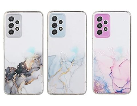 ZESTAW ETUI DO SAMSUNG GALAXY A52 5G BEZBARWNE MARMUROWE PLECKI 3 SZTUKI ZESTAW ETUI DO SAMSUNG GALAXY A52 5G BEZBARWNE MARMUROWE PLECKI 3 SZTUKI