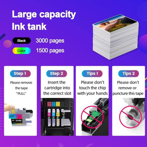 ZESTAW TUSZY LC3219XL 2xCZARNY CYJAN MAGENTA ŻÓŁTY ZAMIENNE Z BROTHER LC3219 CAP ZESTAW TUSZY LC3219XL 2xCZARNY CYJAN MAGENTA ŻÓŁTY ZAMIENNE Z BROTHER LC3219 CAP