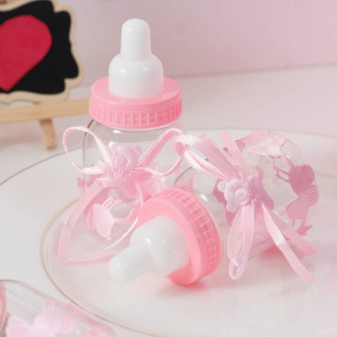 24x BUTELECZKI NA CUKIERKI DO KARMIENIA NA BABY SHOWER RÓŻOWE 24x BUTELECZKI NA CUKIERKI DO KARMIENIA NA BABY SHOWER RÓŻOWE