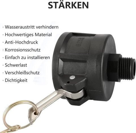 ADAPTER SPUSTOWY 2"ZŁĄCZE CAMLOCK GWINT WĘŻA 3/4" DO IBC ZBIORNIKA B2x3/4 ADAPTER SPUSTOWY 2"ZŁĄCZE CAMLOCK GWINT WĘŻA 3/4" DO IBC ZBIORNIKA B2x3/4