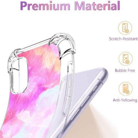ETUI APPLE IPHONE 11 CASE SILIKONOWY RÓŻOWE ŻÓŁTE WZORKI AKWARELA ETUI APPLE IPHONE 11 CASE SILIKONOWY RÓŻOWE ŻÓŁTE WZORKI AKWARELA