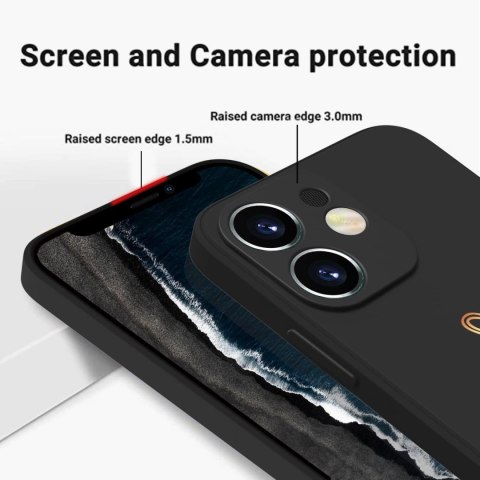 ETUI DO APPLE IPHONE 12 CASE PLECKI CZARNE ZŁOTE SERDUSZKO + SMYCZ ETUI DO APPLE IPHONE 12 CASE PLECKI CZARNE ZŁOTE SERDUSZKO + SMYCZ