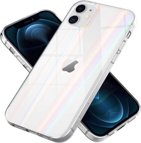 ETUI DO APPLE IPHONE 12 MINI 5.4" CASE BEZBARWNE HOLOGRAMOWE PLECKI A2176 ETUI DO APPLE IPHONE 12 MINI 5.4" CASE BEZBARWNE HOLOGRAMOWE PLECKI A2176