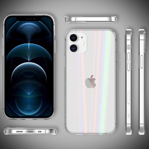 ETUI DO APPLE IPHONE 12 MINI 5.4" CASE BEZBARWNE HOLOGRAMOWE PLECKI A2176 ETUI DO APPLE IPHONE 12 MINI 5.4" CASE BEZBARWNE HOLOGRAMOWE PLECKI A2176