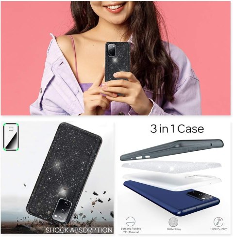 ETUI DO SAMSUNG GALAXY S20 FE CASE SOLIDNE SILIKONOWE PLECKI CZARNE BROKAT ETUI DO SAMSUNG GALAXY S20 FE CASE SOLIDNE SILIKONOWE PLECKI CZARNE BROKAT