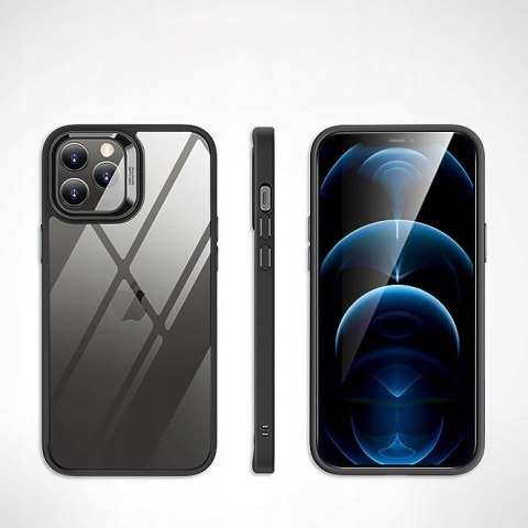 ETUI ESR APPLE IPHONE 12 PRO MAX SILIKONOWE CZARNA RAMKA TRANSPARENTNY TYŁ ETUI ESR APPLE IPHONE 12 PRO MAX SILIKONOWE CZARNA RAMKA TRANSPARENTNY TYŁ