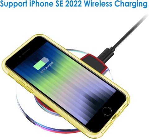 ETUI IPHONE SE 3/2 2022/2020 IPHONE 8/7 PLECKI PRZEZROCZYSTE ŻÓŁTA RAMKA ETUI IPHONE SE 3/2 2022/2020 IPHONE 8/7 PLECKI PRZEZROCZYSTE ŻÓŁTA RAMKA