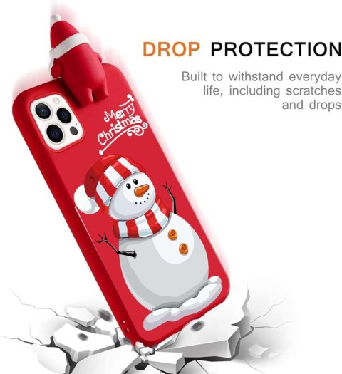 ETUI POKROWIEC DO APPLE IPHONE 12 CASE CZERWONE ŚWIĄTECZNE PLECKI 3D ŚWIĘTA ETUI POKROWIEC DO APPLE IPHONE 12 CASE CZERWONE ŚWIĄTECZNE PLECKI 3D ŚWIĘTA