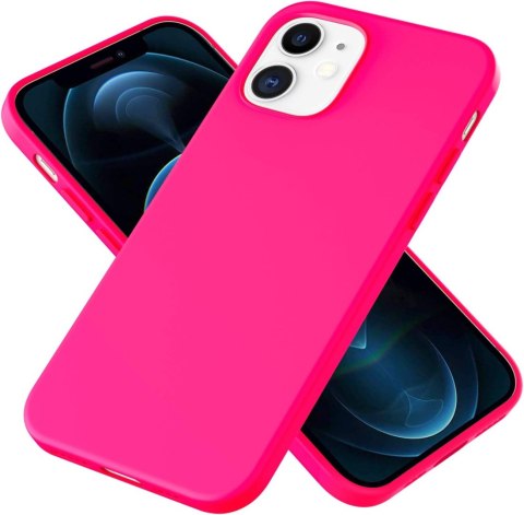 ETUI POKROWIEC DO APPLE IPHONE 12/12 PRO RÓŻOWE NEONOWE SOLIDNE PLECKI ETUI POKROWIEC DO APPLE IPHONE 12/12 PRO RÓŻOWE NEONOWE SOLIDNE PLECKI