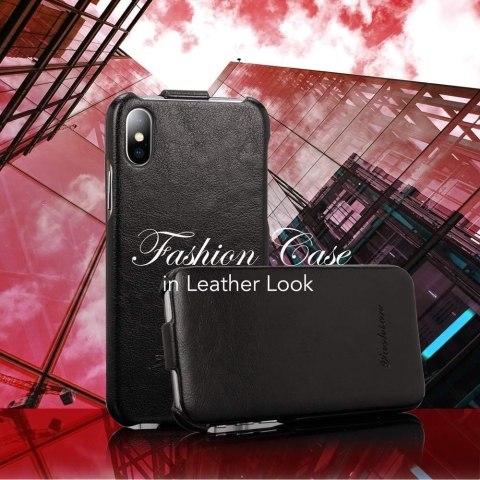 ETUI POKROWIEC DO APPLE IPHONE XS/IPHONE X CASE Z KLAPKĄ ZAMYKANY CZARNY ETUI POKROWIEC DO APPLE IPHONE XS/IPHONE X CASE Z KLAPKĄ ZAMYKANY CZARNY