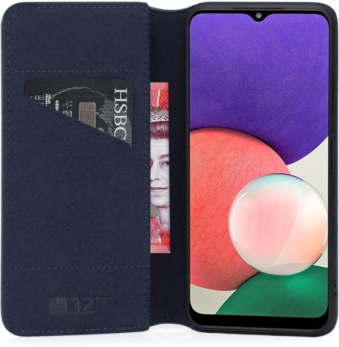 ETUI POKROWIEC DO SAMSUNG GALAXY A22 5G CASE ZAMYKANY Z KLAPKĄ NIEBIESKI ETUI POKROWIEC DO SAMSUNG GALAXY A22 5G CASE ZAMYKANY Z KLAPKĄ NIEBIESKI