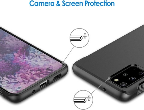 ETUI POKROWIEC DO SAMSUNG GALAXY S20+ SOLIDNE SILIKONOWE CZARNE PLECKI ETUI POKROWIEC DO SAMSUNG GALAXY S20+ SOLIDNE SILIKONOWE CZARNE PLECKI