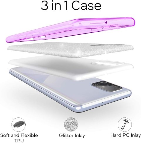 ETUI SAMSUNG GALAXY A51 6.5" CASE SILIKONOWY RÓŻOWE PLECKI BROKAT POŁYSK ETUI SAMSUNG GALAXY A51 6.5" CASE SILIKONOWY RÓŻOWE PLECKI BROKAT POŁYSK