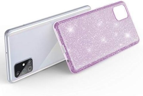 ETUI SAMSUNG GALAXY A51 6.5" CASE SILIKONOWY RÓŻOWE PLECKI BROKAT POŁYSK ETUI SAMSUNG GALAXY A51 6.5" CASE SILIKONOWY RÓŻOWE PLECKI BROKAT POŁYSK