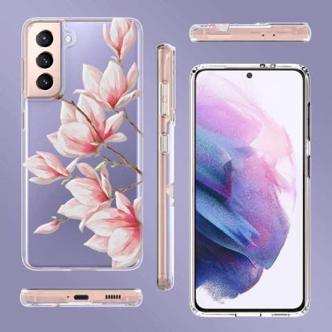 ETUI SILIKONOWE SAMSUNG GALAXY S21+ TRANSPARENTNE Z MAGNOLIĄ SM-G996 ETUI SILIKONOWE SAMSUNG GALAXY S21+ TRANSPARENTNE Z MAGNOLIĄ SM-G996