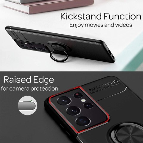 ETUI SILIKONOWE SAMSUNG GALAXY S21 ULTRA 5G CASE CZARNY WZMOCNIONY +RING ETUI SILIKONOWE SAMSUNG GALAXY S21 ULTRA 5G CASE CZARNY WZMOCNIONY +RING