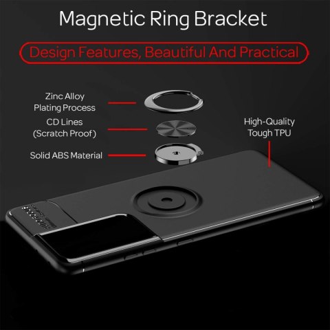 ETUI SILIKONOWE SAMSUNG GALAXY S21 ULTRA 5G CASE CZARNY WZMOCNIONY +RING ETUI SILIKONOWE SAMSUNG GALAXY S21 ULTRA 5G CASE CZARNY WZMOCNIONY +RING