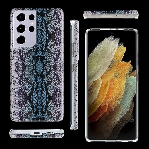 ETUI SILIKONOWE SAMSUNG GALAXY S21 ULTRA 5G MOTYW NIEBIESKA SKÓRA WĘŻA ETUI SILIKONOWE SAMSUNG GALAXY S21 ULTRA 5G MOTYW NIEBIESKA SKÓRA WĘŻA