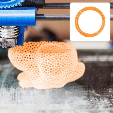 FILAMENT PLA DO PIÓRA DRUKARKI 3D CIEMNY POMARAŃCZOWY 5m 1,75 mm FILAMENT PLA DO PIÓRA DRUKARKI 3D CIEMNY POMARAŃCZOWY 5m 1,75 mm