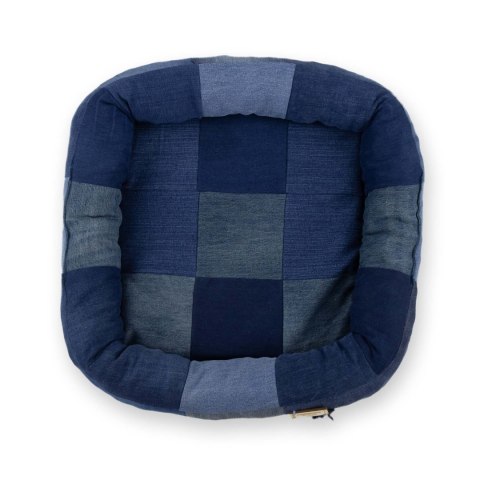 LEGOWISKO DLA PSA KOTA JEANS RECYKLING HANDMADE 55x55cm LEGOWISKO DLA PSA KOTA JEANS RECYKLING HANDMADE 55x55cm