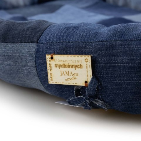 LEGOWISKO DLA PSA KOTA JEANS RECYKLING HANDMADE 55x55cm LEGOWISKO DLA PSA KOTA JEANS RECYKLING HANDMADE 55x55cm
