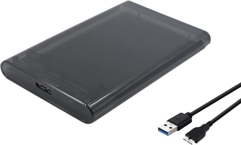 OBUDOWA DYSKU TWARDEGO SSD USB 3.0 SATA III DO 5 TB 5GB/S CZARNY OBUDOWA DYSKU TWARDEGO SSD USB 3.0 SATA III DO 5 TB 5GB/S CZARNY