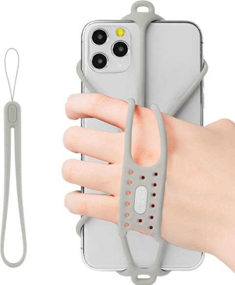 OPASKA UCHWYT NA TELEFON IPHONE SAMSUNG XIAOMI DO BIEGANIA JOGGINGU SZARA OPASKA UCHWYT NA TELEFON IPHONE SAMSUNG XIAOMI DO BIEGANIA JOGGINGU SZARA