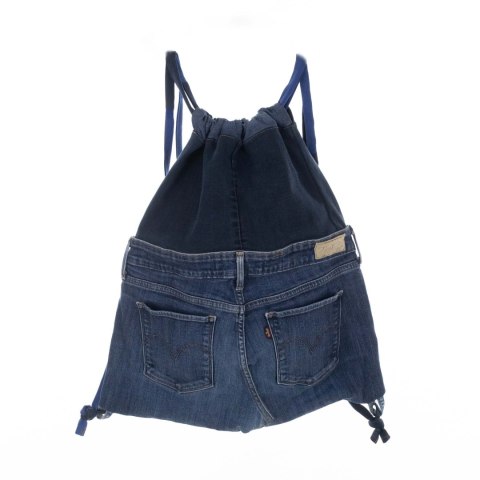 PLECAK WOREK JEANS RECYKLING HANDMADE 50x48cm PLECAK WOREK JEANS RECYKLING HANDMADE 50x48cm