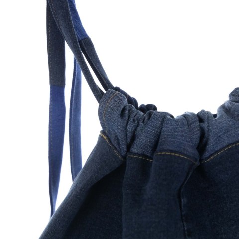 PLECAK WOREK JEANS RECYKLING HANDMADE 50x48cm PLECAK WOREK JEANS RECYKLING HANDMADE 50x48cm