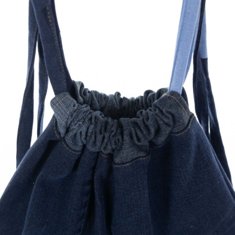 PLECAK WOREK JEANS RECYKLING HANDMADE 50x50cm PLECAK WOREK JEANS RECYKLING HANDMADE 50x50cm