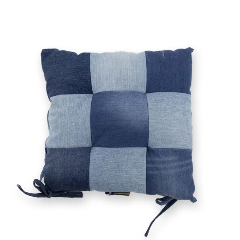 PODUSZKA NA KRZESŁO JEANS RECYKLING HANDMADE 40x40cm PODUSZKA NA KRZESŁO JEANS RECYKLING HANDMADE 40x40cm