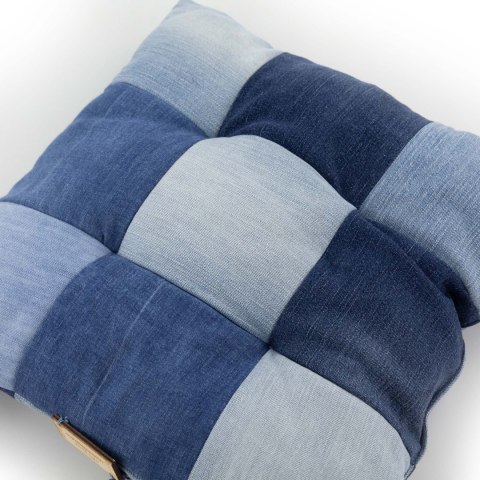 PODUSZKA NA KRZESŁO JEANS RECYKLING HANDMADE 40x40cm PODUSZKA NA KRZESŁO JEANS RECYKLING HANDMADE 40x40cm