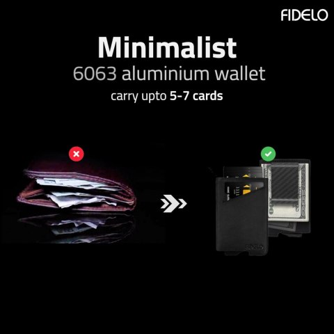 PORTFEL MĘSKI FIDELO SKÓRA CZARNY NA KARTY KLIPSY BLOKADA RFID PORTFEL MĘSKI FIDELO SKÓRA CZARNY NA KARTY KLIPSY BLOKADA RFID