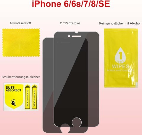 SZKŁO HARTOWANE DO APPLE IPHONE SE 2020/7/8 SOLIDNE PRZYCIEMNIANE 2 SZTUKI SZKŁO HARTOWANE DO APPLE IPHONE SE 2020/7/8 SOLIDNE PRZYCIEMNIANE 2 SZTUKI