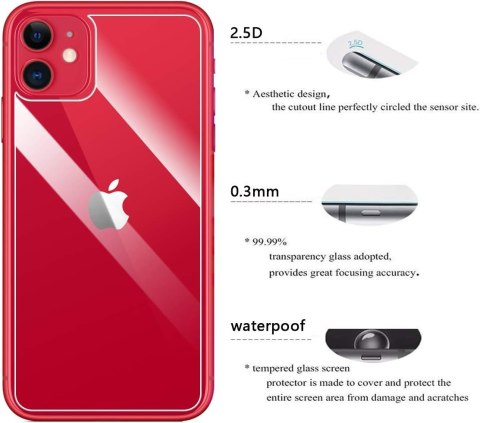 SZKŁO HARTOWANE NA PLECKI DO APPLE IPHONE 11 SOLIDNA OSŁONA TELEFONU A2111 SZKŁO HARTOWANE NA PLECKI DO APPLE IPHONE 11 SOLIDNA OSŁONA TELEFONU A2111