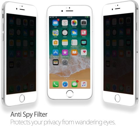 SZKŁO HARTOWANE PRYWATYZUJĄCE DO APPLE IPHONE 6 PLUS / 6S PLUS +BIAŁA RAMKA SZKŁO HARTOWANE PRYWATYZUJĄCE DO APPLE IPHONE 6 PLUS / 6S PLUS +BIAŁA RAMKA