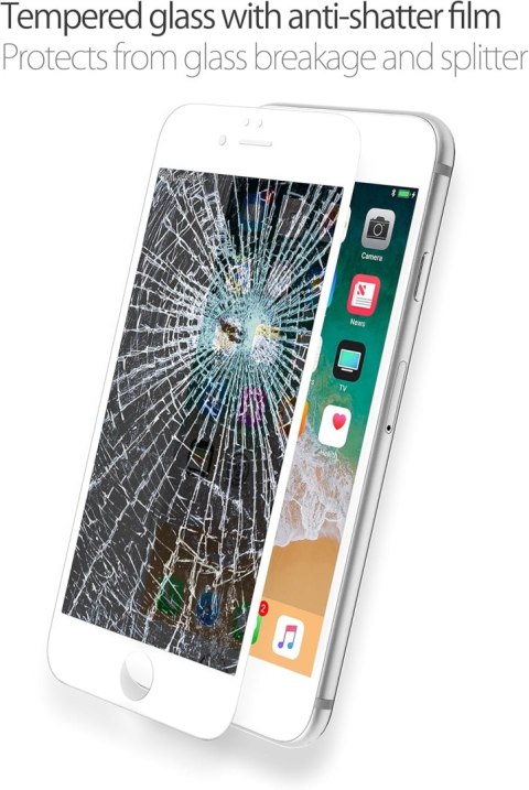 SZKŁO HARTOWANE PRYWATYZUJĄCE DO APPLE IPHONE 6 PLUS / 6S PLUS +BIAŁA RAMKA SZKŁO HARTOWANE PRYWATYZUJĄCE DO APPLE IPHONE 6 PLUS / 6S PLUS +BIAŁA RAMKA